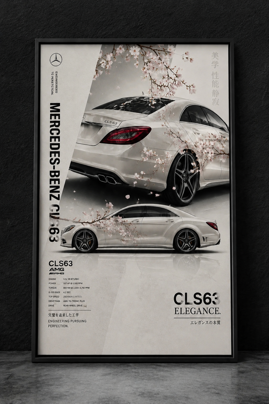تابلو دکوری بنز CLS